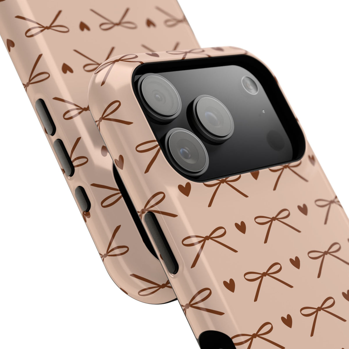 Cute brown bow MagSafe phone case
