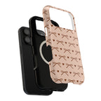Brown bow MagSafe phone case, view 8