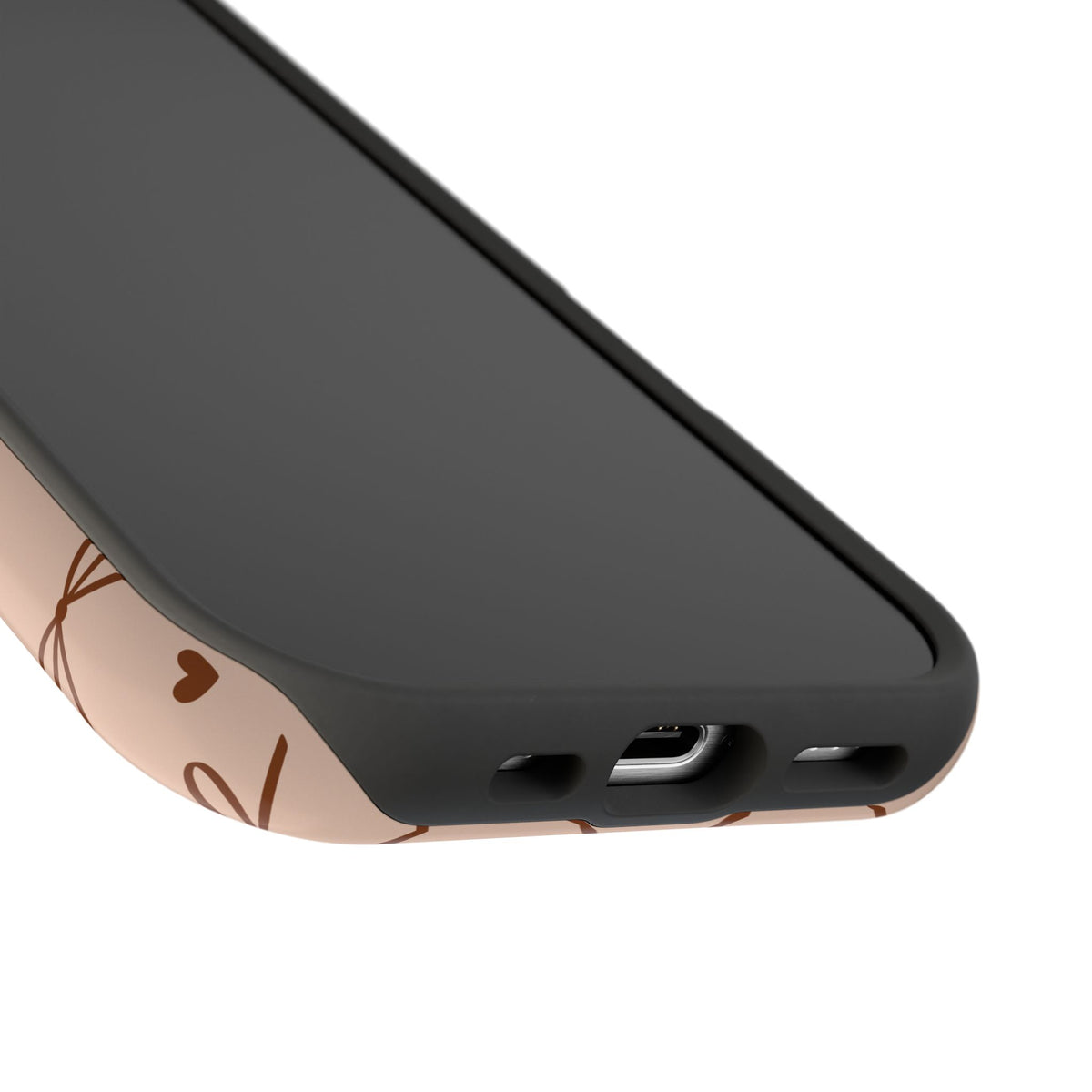Brown bow MagSafe phone case, view 10