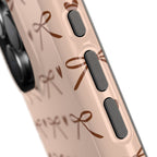 Brown bow MagSafe phone case, view 11