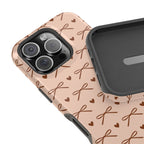 Brown bow MagSafe phone case, view 13