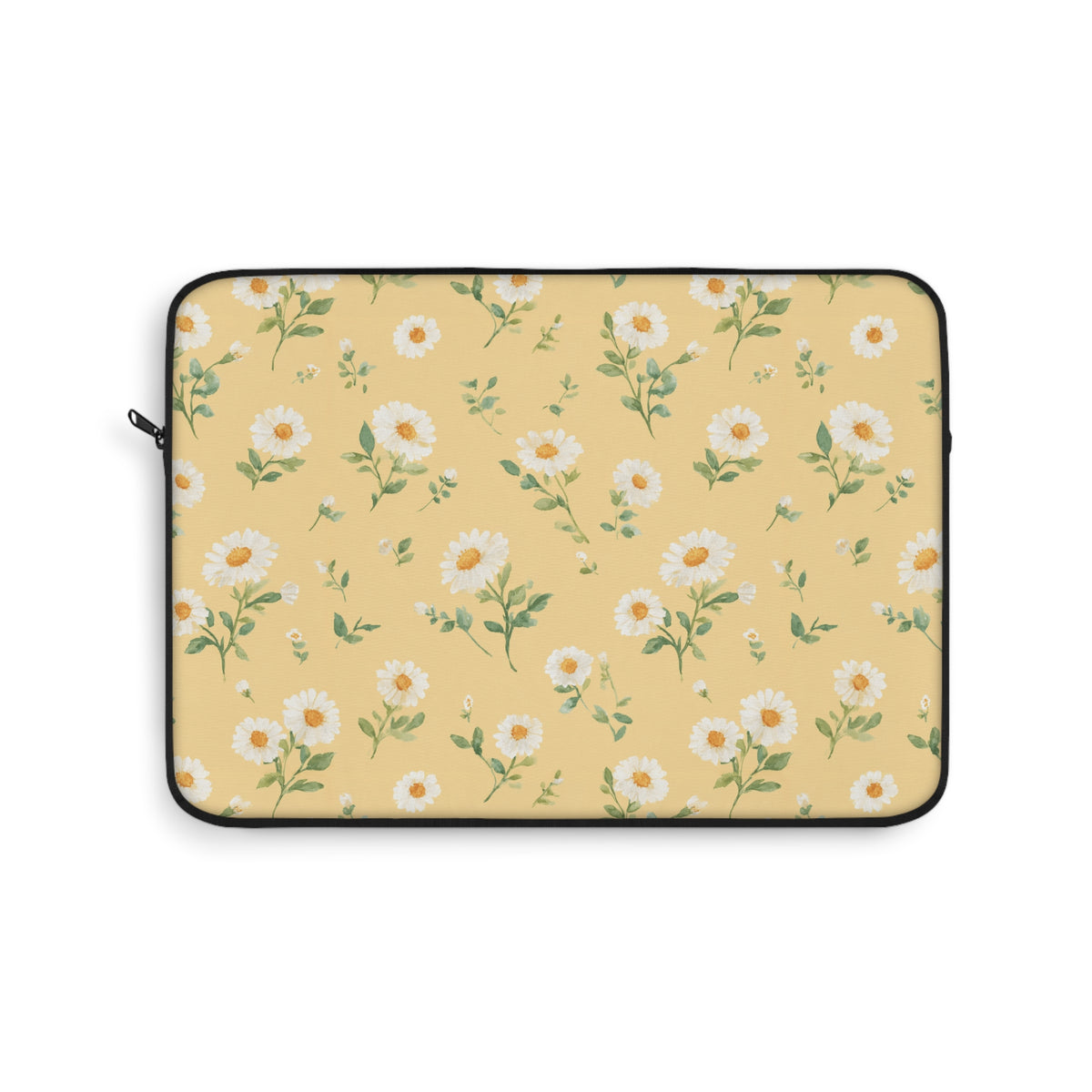Butter yellow daisy laptop sleeve