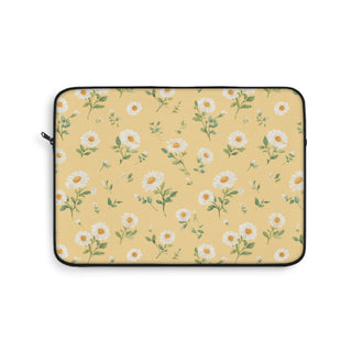 Butter yellow daisy laptop sleeve