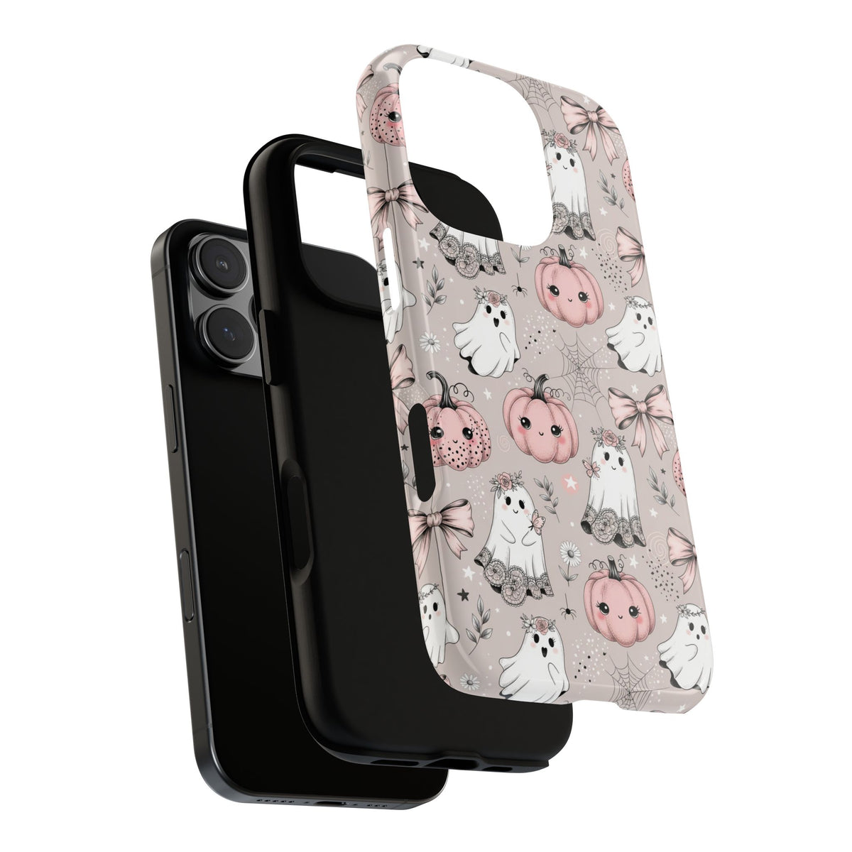 Coquette Halloween tough phone case camera cutout detail
