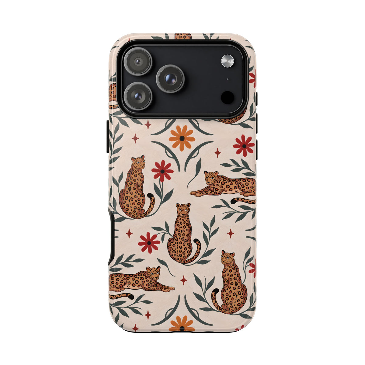 Leopard garden tough phone case