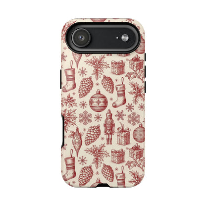 Nutcracker Christmas phone case in matte finish