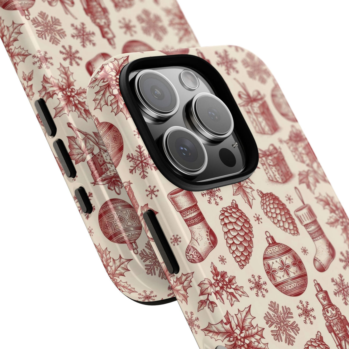 Vintage nutcracker Christmas phone case for iPhone