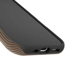 Hazelnut pinstripe personalized MagSafe iPhone case