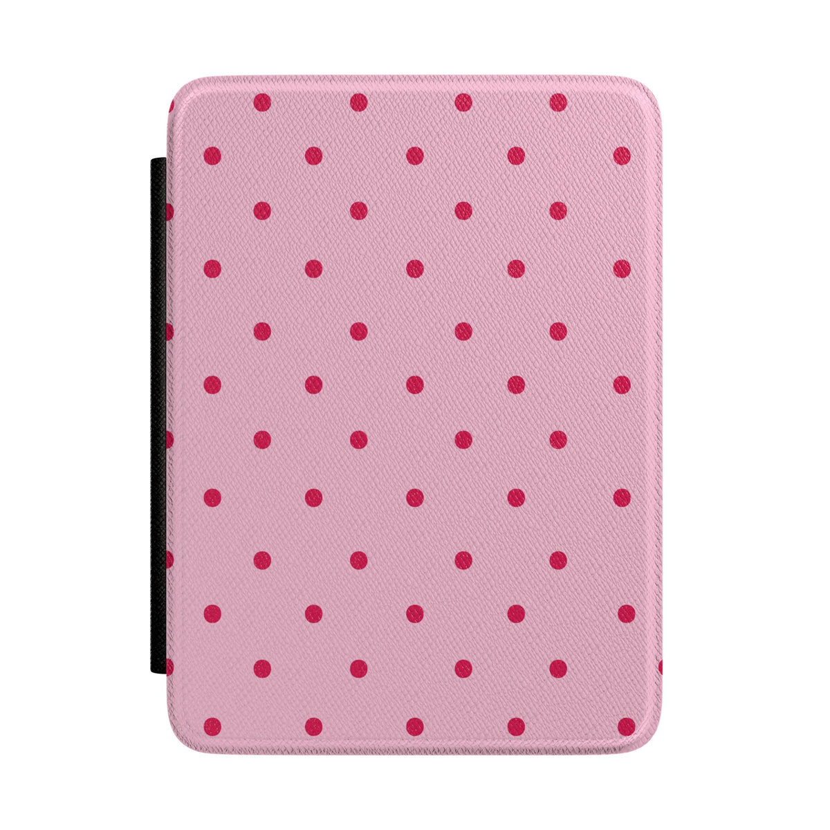 Pink and red polka dot Kindle case