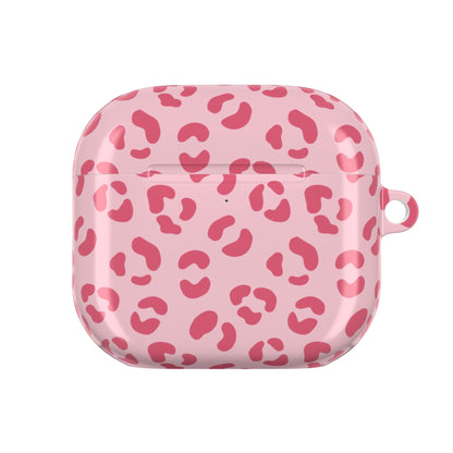 Pink leopard print AirPod case, alternate view