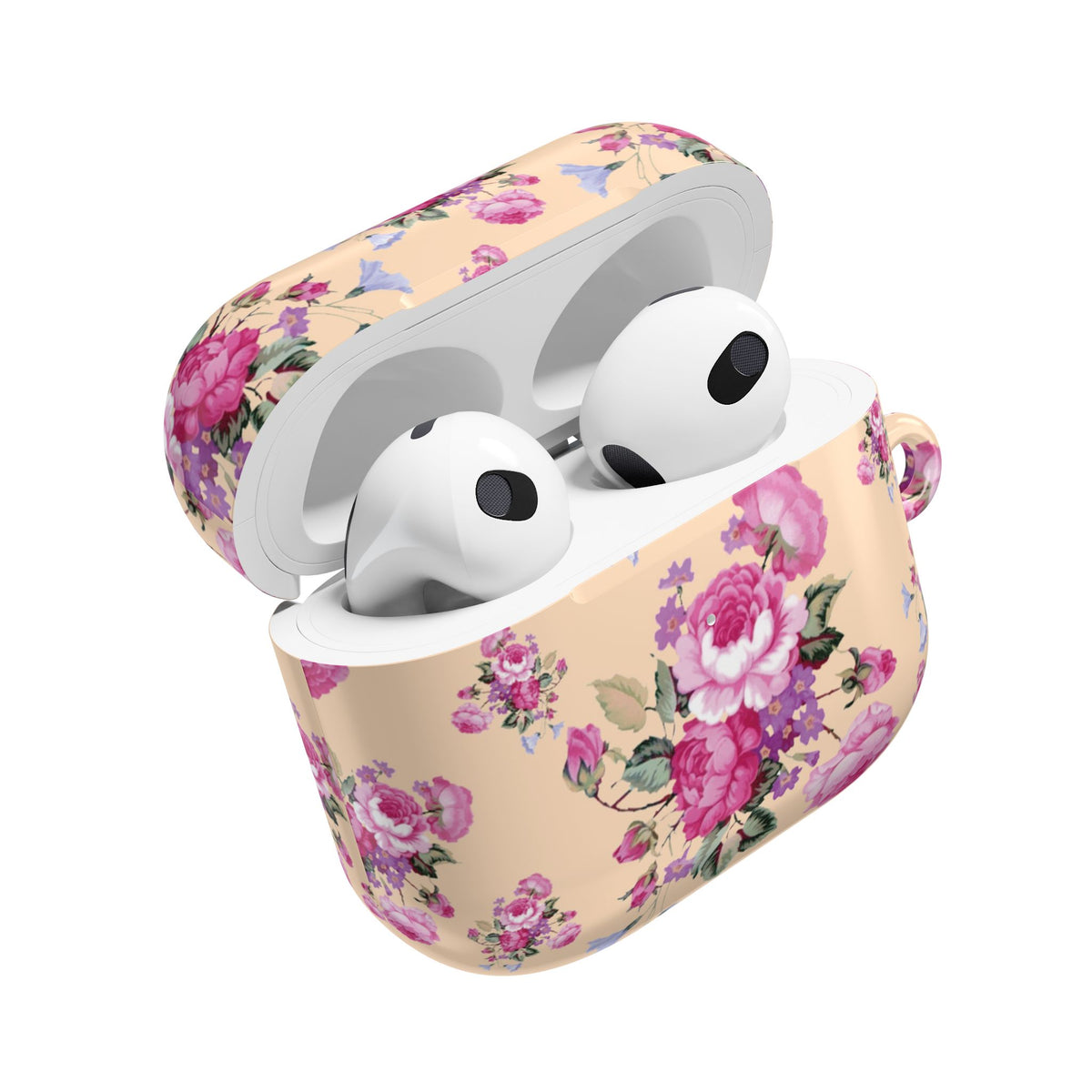 Vintage rose AirPod case shown from the front