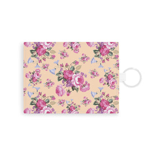 Vintage rose card holder wallet with keyring