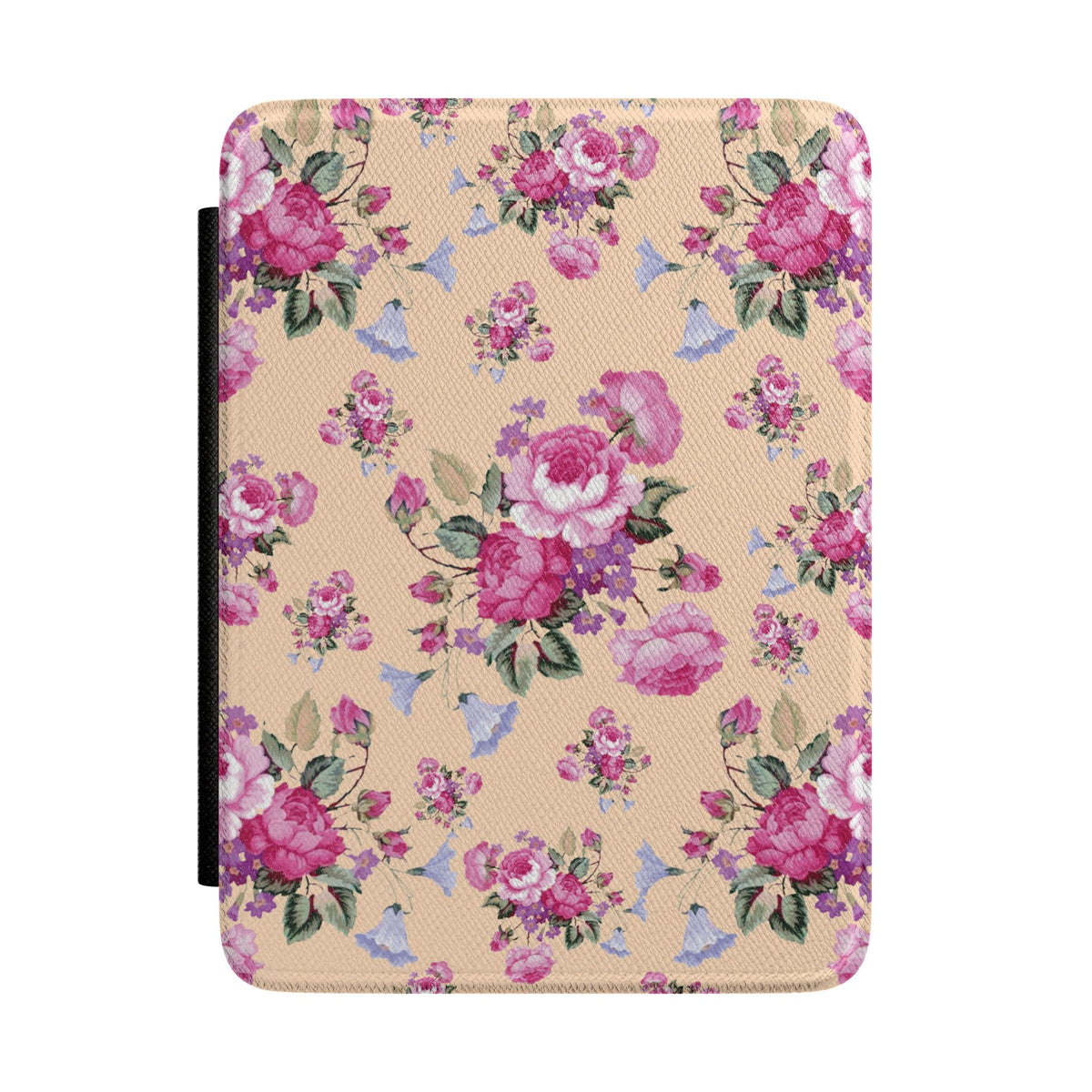 Vintage rose Kindle case in pink and peach