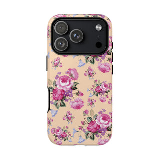 Vintage rose tough phone case